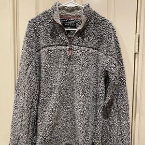 True Grit Gray Sherpa Sweater